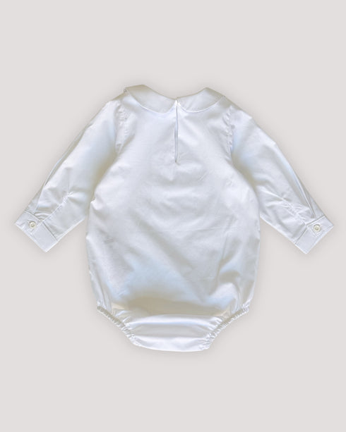 BODY CON CUELLO REDONDO Y PLACA CON BOTONES